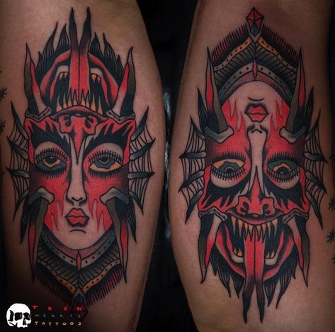 Upside Down Face Tattoo, Double Face Tattoo, Upside Down Face, Trad Tattoo Ideas, Virtual Reality Art, Ambigram Tattoo, Eye Illusions, Traditional Tattoo Inspiration, Reality Art