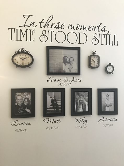 The Moment Time Stood Still, Time Stood Still Wall Art, Day The Earth Stood Still 1951, Moments Time Stood Still Wall, Time Of Birth Clock Wall, Time Stood Still, Vintage Home Decor, Family Photos, Vintage House