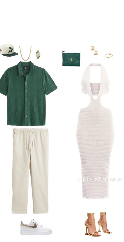 His And Hers Vacation Outfits, Summer Couples Outfits, Baecation Outfits Couples, Montreal Fits, Couples Vacation Outfits, Outfits Parejas, Baecation Outfits, Couple Outfits Matching Casual, Matchy Outfit Couple