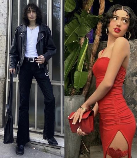 HALLOWEEN COUPLE IDEA 2022 Betty Boop Costume Couple, Pretty Woman Costume Couple, Betty Boop Couples Costume, Betty Boop Costume, Pretty Woman Costume, Ariel Wedding, Halloween Couple, Cute Curly Hairstyles, Beautiful Costumes