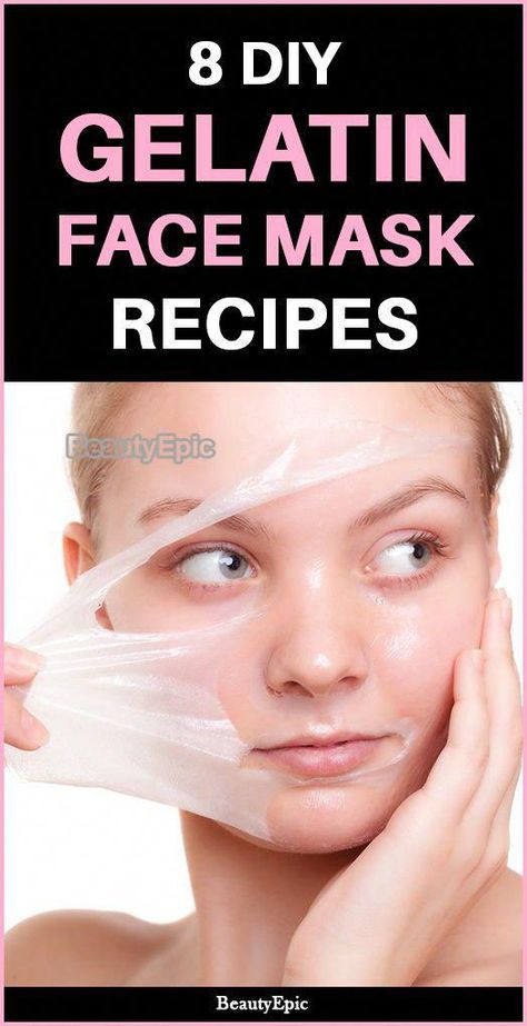 8 DIY Gelatin Face Mask Recipes #shewasright! Gelatin Face Mask, Obličejové Masky, Face Mask For Blackheads, Mask Recipes, Blackhead Mask, Tumeric Face Mask, Anti Wrinkle Skin Care, Face Mask Recipe, Best Skin Care Routine