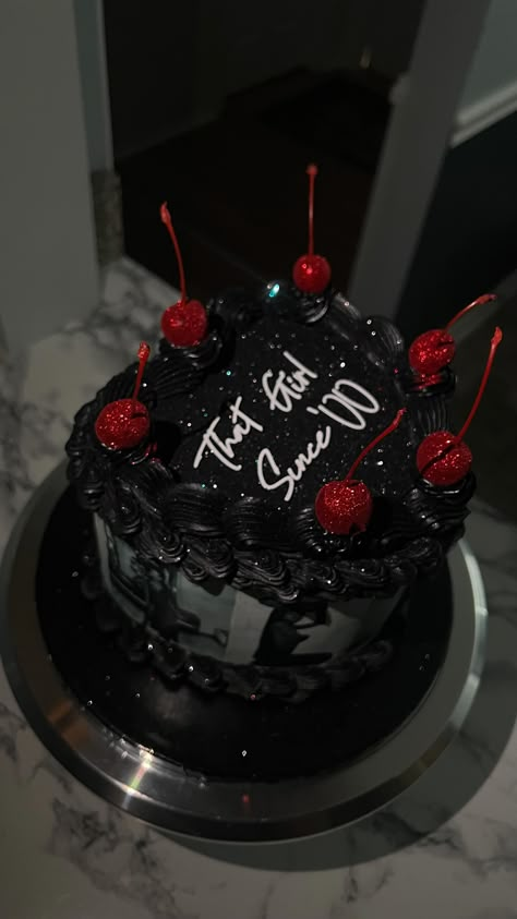 All Posts • Instagram Black Bday Party, Heart Cake With Picture, Black And Red Heart Cake, Black Silver Heart Cake, Red And Black Birthday Party, Red And Black Heart Cake, Red And Black Cake Ideas Birthdays, Birthday Cake With Cherries, Black And Red Birthday Theme