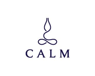 Calm Logo design - A simple clean abstract design of a man in calm/relaxed position. The name of the company 'CALM' is also loosely spaced to look serene. Price $150.00 Calm Logo Design, Relax Symbol, Calm Symbol, Calm Typography, Calm Logo, Tony Turner, Sky Logo, Spa Logo Design, Spa Logo