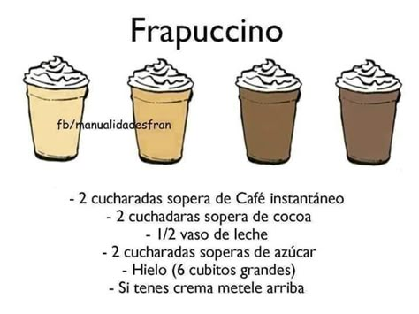 receta de frapuccino Ninja Coffee, Types Of Coffee, Lovely Cake, Deli Food, Coffee Drink Recipes, Starbucks Recipes, Cake Shop, Frappe, Kitchen Recipes