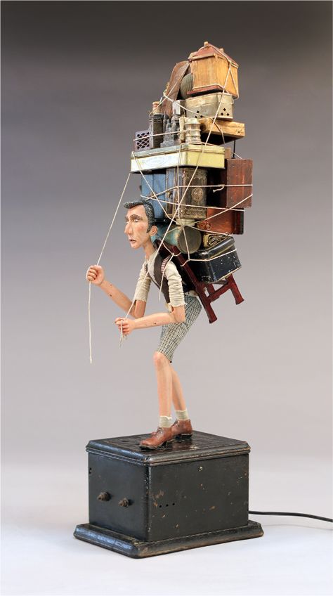 'Perpetual Motion' Brings Automata Into Focus With Curator & Contemporary Artist Tom Haney | SF Station Forgotten Skills, Mechanical Toys, Kinetic Toys, Unusual Handbags, Heron Art, Kinetic Art, Kinetic Sculpture, Assemblage Art, Found Object