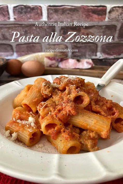 Pasta alla Zozzona (Authentic Roman Recipe) Recipes From Italy, Italian Beef Recipes, High Potassium Foods, Roman Food, Traditional Italian Dishes, Italian Pasta Recipes, Italian Recipes Authentic, Perfect Pasta, Dinner Entrees