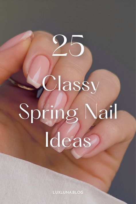 Your spring nail inspiration starts here! Discover elegant and classy nail designs perfect for the season. From milky nails to old money aesthetic manicures, these simple yet sophisticated looks elevate any outfit. Save these timeless ideas for your next salon visit! Spring nails, spring nail ideas, simple spring nails, classy spring nails, early spring nails, spring nail inspiration, elegant manicure, classy nails, that girl nails, old money nails ideas, classic nails elegant, nail inspirations, classy nail designs. Nails Gel Natural Classy, Spring Classic Nails, Short Gel Nails Plain Color, Neutral Spring Nail Designs, Shirt Spring Nails, 2025 Spring Nail Trends, Professional Manicure For Work, Elegant Nail Ideas Classy Simple, Spring Nails Ideas 2025