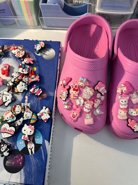 Pink Croc Charms, Croc Charms, Hello Kitty, Charms, Kitty, Pink, Quick Saves