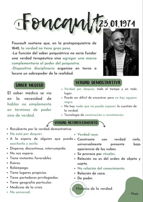 Apuntes de psicología de Michel Foucault - Clase 23/01/1974. Historia de la verdad: verdad acontecimiento y verdad demostrativa. Saber médico #apuntes Emile Durkheim, Michel Foucault, English History, Pisco, Intj, Philosophy, Literature, History