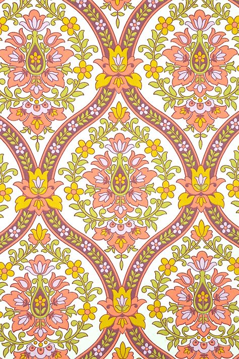 Baroque Wallpaper, Vintage Wallpaper Patterns, Pink Baroque, Wallpaper Design Pattern, Vintage Wallpapers, Paisley Wallpaper, Textile Prints Design, Textile Pattern Design, Digital Borders Design