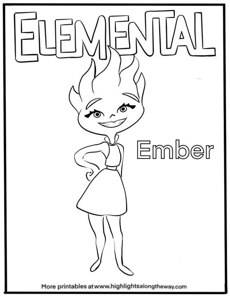 printable coloring pages elemental pixar disney ember and wade Elemental Coloring Pages, Disney Elemental Art, Elemental Movie Activities, Elemental Cartoon, Elemental Movie Drawing, Elemental Drawing Disney, Disney Elemental Birthday Party, Elemental Movie Coloring Pages, Disney Coloring Pages Printables Free