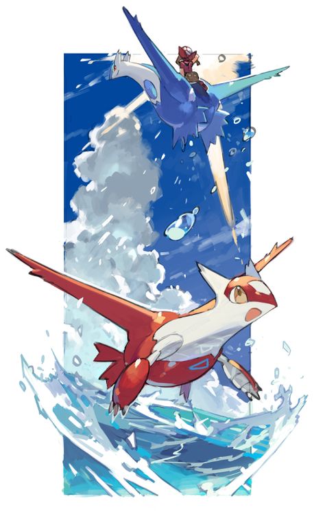 Latios Pokemon, Latios And Latias, Cool Pokemon Wallpapers, Pokemon Images, Cute Pokemon Wallpaper, Pokemon Teams, Pokemon Fan Art, Pokemon Games, My Pokemon