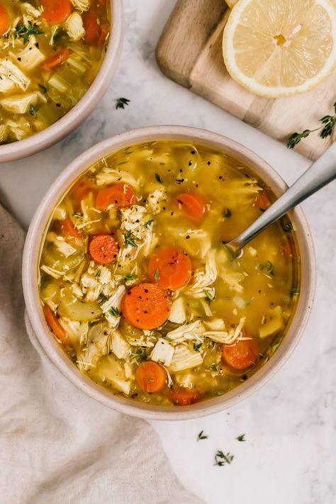 Chicken Soup With Rotisserie Chicken, Soup With Rotisserie Chicken, Using Rotisserie Chicken, Rotisserie Chicken Soup, Best Chicken Noodle Soup, Chicken Veggie Soup, Healthy Chicken Soup, Loaded Chicken, Lower Carb Meals