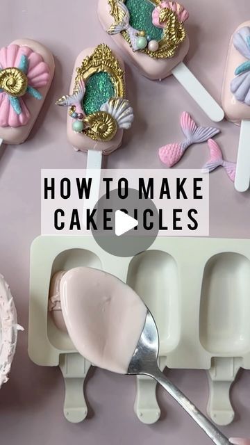 Berrylicious Sweets on Instagram: "Making cakesicles can be hard, these tips have helped me i hope you find them useful! Stick around for a tutorial on the under the sea theme cakesicles . . . . #cakesicles #cakepopstutorials #fyp #foryou #parati" Cakesicles Tutorial, Elegant Cake Pops, Cake Pop Tutorial, French Vanilla Cake, Cake Pop Designs, Cake Pop Decorating, Diy Desserts, Cake Pop Recipe, Cute Baking