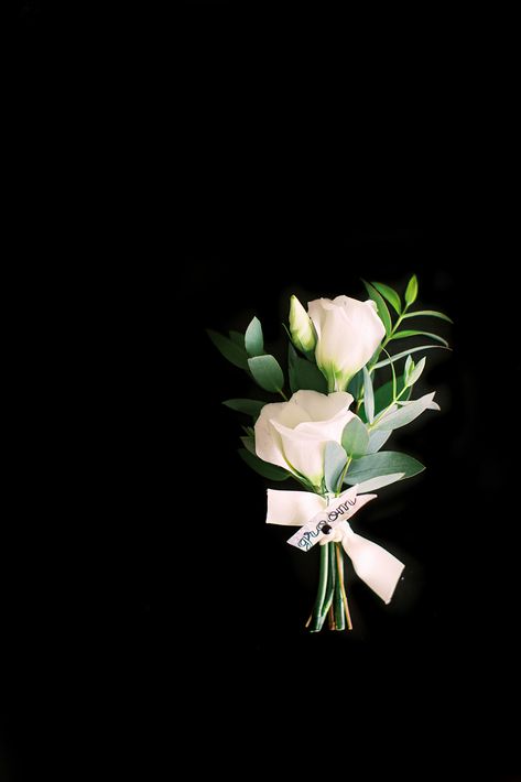 White Lisianthus Boutonniere, Lisianthus Boutonniere, Sophie Collins, White Lisianthus, Ribbon Knot, White Boutonniere, Button Holes Wedding, Wedding Boutonniere, Fort Worth Wedding