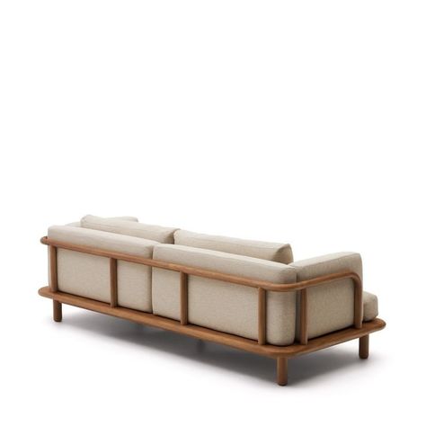 Teak Wood Furniture, Chesterfield Sofas, Sofa Bed Design, Teak Sofa, Living Room Sofa Design, House Furniture Design, Wood Sofa, Creative Furniture, Teak Furniture