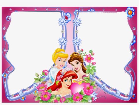 Disney Princess Photo Frame, Disney Princess Photo, Multi Photo Frame, Princess Frame, Metaverse Art, Disney Princess Babies, Baby Picture Frames, Disney Princess Birthday Party, Disney Princess Birthday