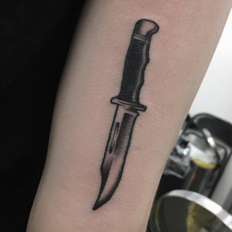 Antique Tattoo, Empowering Tattoos, Supernatural Tattoo, Knife Tattoo, Knife Art, Back Tattoo, Cute Tattoos, Small Tattoos, Tattoo Artists