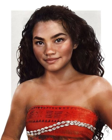 …into an IRL version SO gorgeous, we’re demanding a live-action version ALREADY. | This Illustration Of What "Moana" Would Look Like IRL Is Breathtaking Principe Eric, Real Life Disney Characters, Prince Naveen, Moana Disney, Prince Adam, Disney Princess Moana, Animation Disney, Drawing Eyes, Flynn Rider