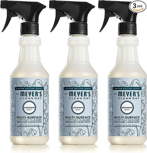 Mrs Meyers Snow Drop, Hardwood Floor Cleaner, Tile Cleaners, Snow Drops, All Purpose Cleaner, Amazon Coupons, Cleaning Day, Cleaning Spray, Surface Cleaner