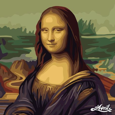 Mona Lisa Acrylic Painting, Mona Lisa Drawing, Colour By Number, Mona Lisa Parody, Eyeball Art, Sky Art Painting, Leveling Up, Paisley Art, Canvas Painting Tutorials