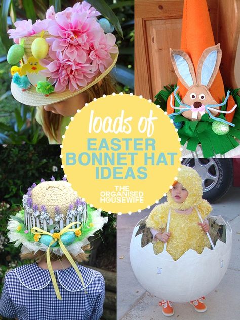 Easter Hats For Kids, Easter Foods Ideas, Easter Traditions Family, Party Appetizers Easy Cheap, Egg Competition Ideas, Girls Easter Hats, Easter Holiday Activities, Easter Egg Competition Ideas, Girls Easter Bonnet