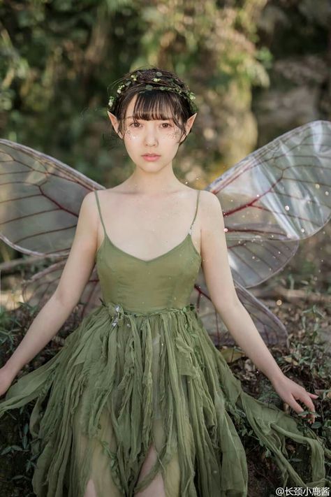 Forest Fairy Costume Diy, Elves Outfit, Fairy Dress Diy, Fae Costume, Forest Fairy Costume, Faerie Costume, Halloween Costumes 2022, 18th Birthday Outfit, Fairy Photoshoot