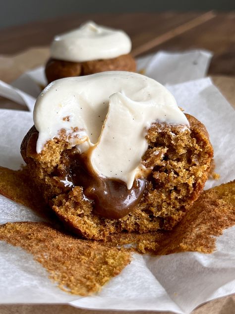 Brown Butter Pumpkin Caramel Latte Cupcakes — Well Made by Kiley Fall Filled Cupcakes, Apple Cider Cupcakes With Brown Sugar, Cutest Cupcakes, Espresso Cupcakes, Homemade Salted Caramel, Coffee Cupcakes, Mini Cake Pans, Caramel Cupcakes, Fall Cupcakes