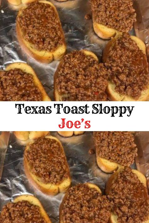 Texas Toast Sloppy Joes, Sloppy Joe Recipe Easy, Homemade Sloppy Joe Recipe, Full Recipes, Texas Toast, Sloppy Joes Recipe, Beef Casserole Recipes, Sloppy Joe, Ground Beef Recipes For Dinner