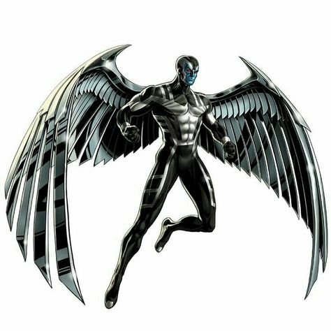 Xmen Dark Archangel Wolverine Pictures, Marvel Avengers Alliance, Avengers Alliance, Wolverine Comic, Univers Marvel, Metal Wings, Arte Dc Comics, Uncanny X-men, Marvel Comics Art