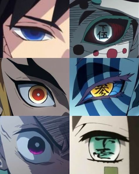 Kny Eyes, Gacha Eyes, Eyes Ideas, Demon Slayer Characters, Eye Drawing Tutorials, Demon Slayer Art, Draw Anime, Tanjiro Kamado, Anime Oc