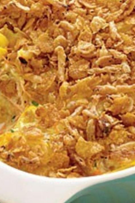 Squash Casserole with French Onion Topping Onion Casserole, Yellow Squash Casserole, Baked Squash, French Fried Onions, Squash Casserole, Yellow Squash, Squash Recipes, Fried Onions, French Onion