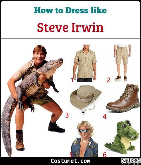 Steve Erwin Halloween Costume, Steve Irwin Birthday Party, Steve Erwin And Crocodile Costume, Steve Irwin And Crocodile Costume, Steve Irwin Costume, Steve Erwin, Elaborate Costumes, Crocodile Costume, Bottle Buddy