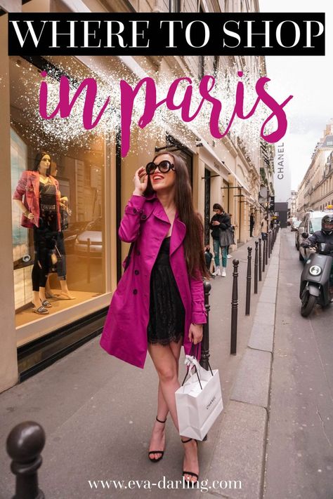 Where to Shop in Paris Rue Saint-Honoré Chanel flagship store Rue Cambon travel guide solo female traveler nbd Peter mini dress black lace dress from Revolve, magenta hobbs trench coat, black loveliness stilettos from Lulus in Paris France Prada Baroque Sunglasses where to go in Paris France what to do in the 1e arrondissement PINTEREST: @eva_darling Designer Shops In Paris, Best Places To Shop In Paris, Where To Shop In Paris, Chanel Store Paris, How To Dress In Paris, Chanel In Paris, Christian Louboutin Store, Prada Baroque Sunglasses, Fashion In Paris