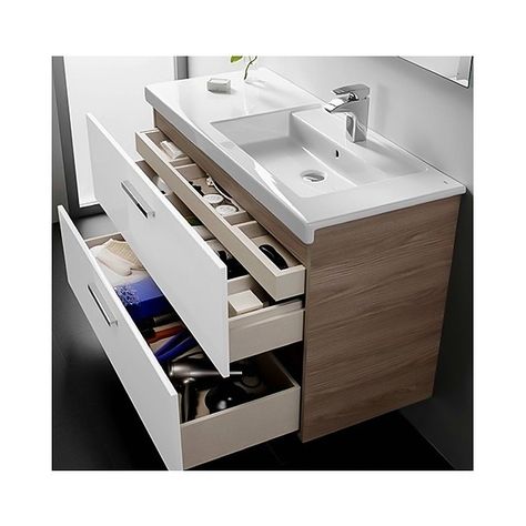 Modern Small Bathrooms, Small Bathroom Vanities, Bathroom Units, Trendy Bathroom, Bathroom Vanity Units, Bathroom Layout, Vanity Units, Design Case, Amazing Bathrooms