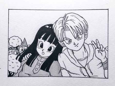 Mai Fanart, Trunks Mai, Trunks And Mai, Super Couple, Japanese Animation, Anime Crossover, Dragon Ball Super, Matching Icons, Dragon Ball Z