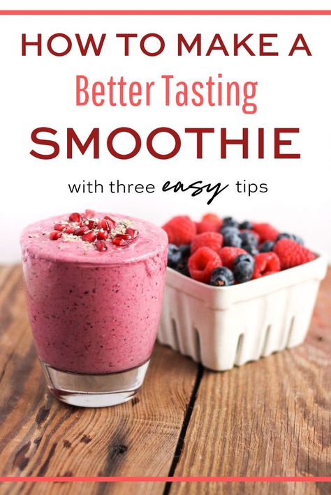 Smoothies That Actually Taste Good, Healthy Smoothies That Taste Good, Cafeteria Kitchen, Pomegranate Smoothie, Smoothies Vegan, Make Smoothies, Smoothies Recipes, How To Make Smoothies, Easy Smoothie Recipes