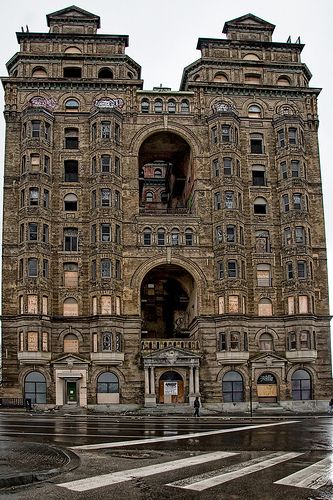 Grand Old Philadelphia Building - "Abandoned" by Bob Jagendorf, via Flickr (wait ... this was the ___ hotel ?? the Union ... ??? ... I should know this!!) Old Philadelphia, Abandoned Hotels, Old Abandoned Buildings, Abandoned Property, Abandoned Mansion, Old Abandoned Houses, Abandoned Castles, Abandoned House, Abandoned Mansions