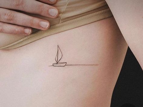 Kayak Tattoo, Tasteful Tattoos, Tattoo Simple, About Tattoo, Inspirational Tattoos, Simple Tattoos, Triangle Tattoo, We Heart It, Lost