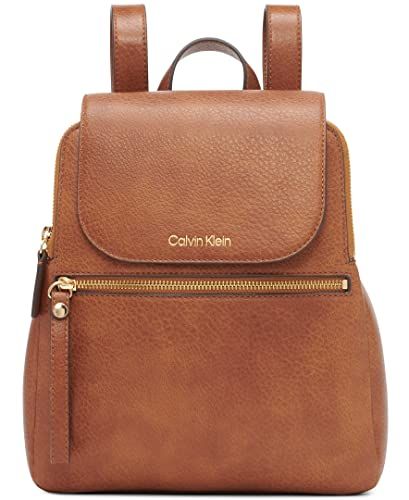 Backpack Reviews, Calvin Klein Bag, Flap Backpack, Calvin Klein Woman, Casual Backpack, Backpack Purse, Signature Logo, Handbag Accessories, Leather Backpack