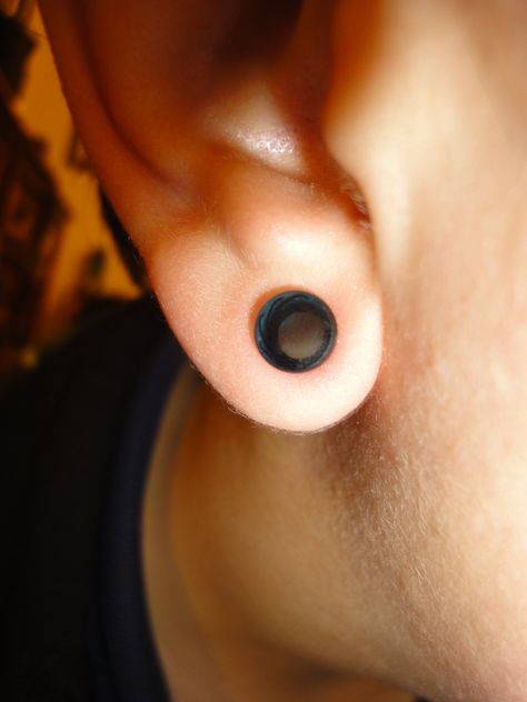 Size 2 gauges. Plugs. Guys With Gauges, Gauged Ears Men, Gages Ear, Small Guages, Small Ear Gauges Aesthetic, Guage Earring Men, 2g Stretched Ears, Gauged Ears, Small Ear Gauges