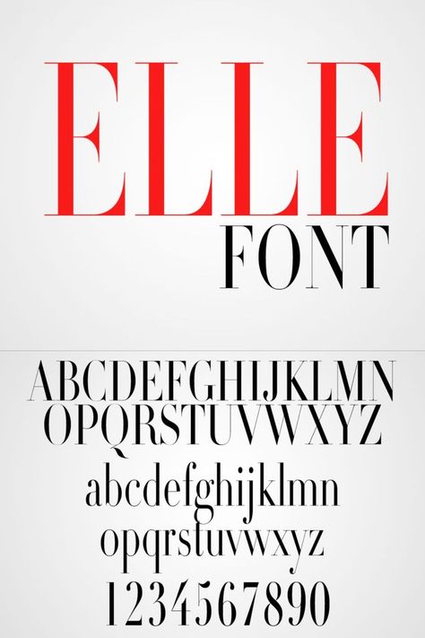 Elle Magazine Font Free Download Magazine Fonts Typography, Font For Magazine, Fonts For Magazine, Elle Logo, Fashion Fonts Typography, Vogue Font, Magazine Font, Fashion Magazine Fonts, Nice Fonts