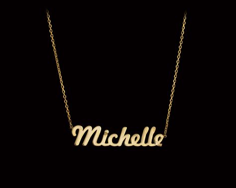 Name Gold Necklace, Sideways Initial Necklace, Handwriting Necklace, Name Necklace Gold, Sterling Silver Name Necklace, Gold Letter Necklace, Family Necklace, Gold Name Necklace, Initial Necklace Gold