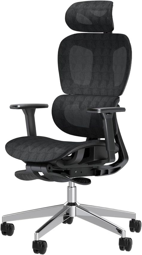 Amazon.com: PatioMage Ergonomic Mesh Office Chair with 3D Adjustable Armrest,High Back Desk Computer Chair Ergo3d Ergonomic Office Chair with Wheels for Home & Office Black : Home & Kitchen Luxury Office Chair, Luxury Office Chairs, Home Office Black, Human Spine, Office Interior Design Modern, Best Office Chair, Desk Computer, Office Black, Luxury Office