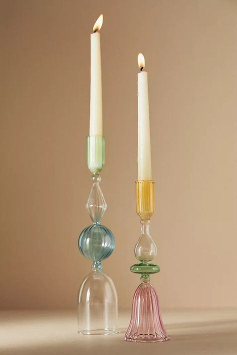 Décor | Anthropologie Acorn Candle, Anthropologie Candle, Taper Candle Holder, Good Color Combinations, Glass Cloche, Glass Jar Candles, Glass Pumpkins, Ceramic Jars, Taper Candle Holders