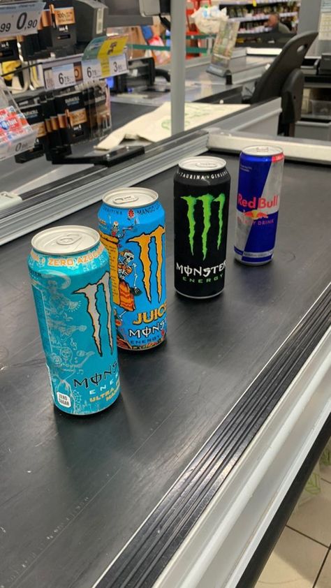 Monster Drink Aesthetic, Impulsive Ideas, Red Bull Drinks, Shattered Mirror, Monster Pictures, Pretty Alcoholic Drinks, Image Spiderman, Healthy Starbucks, Monster Crafts