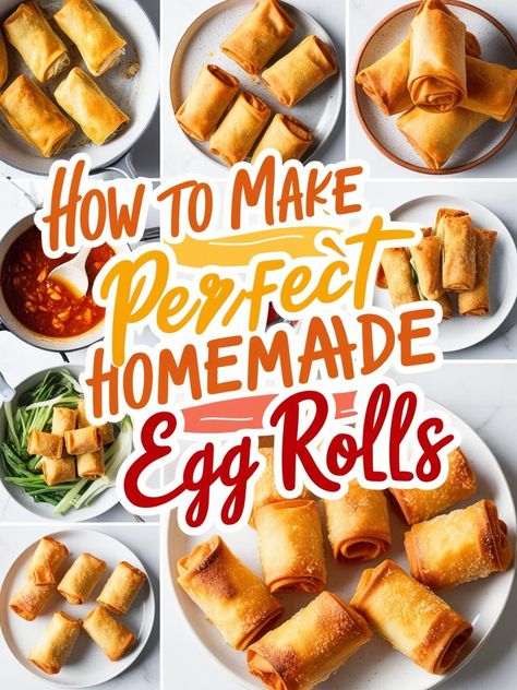 Learn how to make perfect homemade egg rolls with this step-by-step guide. Crispy, flavorful, and so satisfying, they’re ideal for any meal or snack. Easy Homemade Egg Rolls, Homemade Egg Rolls, Asian Appetizers, Soft Egg, Cantonese Food, So Satisfying, Food Garden, Egg Rolls, Home Recipes