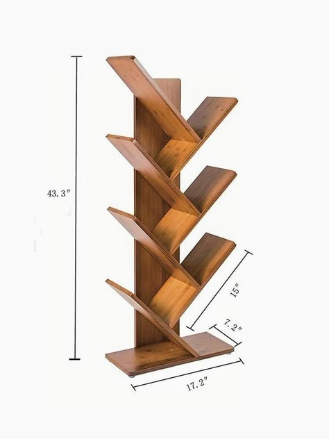 Creative Bookshelves, Tree Bookshelf, Bookshelf Design, Bookshelves Diy, Decorating Shelves, Wood Plans, Book Shelves, Diy Furniture Projects, Woodworking Projects Diy