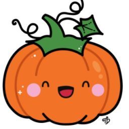 Cute Pumpkin Doodle, Pumkin Drawing Cartoon, Cartoon Pumpkin Drawing, Kawaii Step By Step, Cute Pumpkin Tattoo, 30k Subscribers, Pumpkin Drawing Easy, Cute Pumpkin Drawing, Pumpkin Drawings