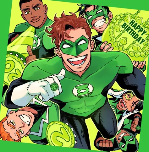 Batman Green Lantern, Green Lantern Hal Jordan, Hal Jordan, Green Lantern Corps, Western Comics, Univers Dc, Dc Comics Artwork, Happy Birthday To My, Blackest Night